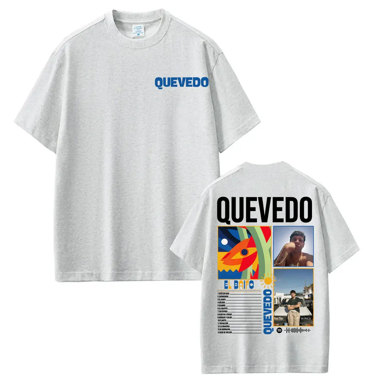 Rapper Quevedo 2026 EL BAIFO Graphic T-shirts for Men Women Harajuku Vintage Gothic T Shirt Casual 100% Cotton Oversized T-shirt
