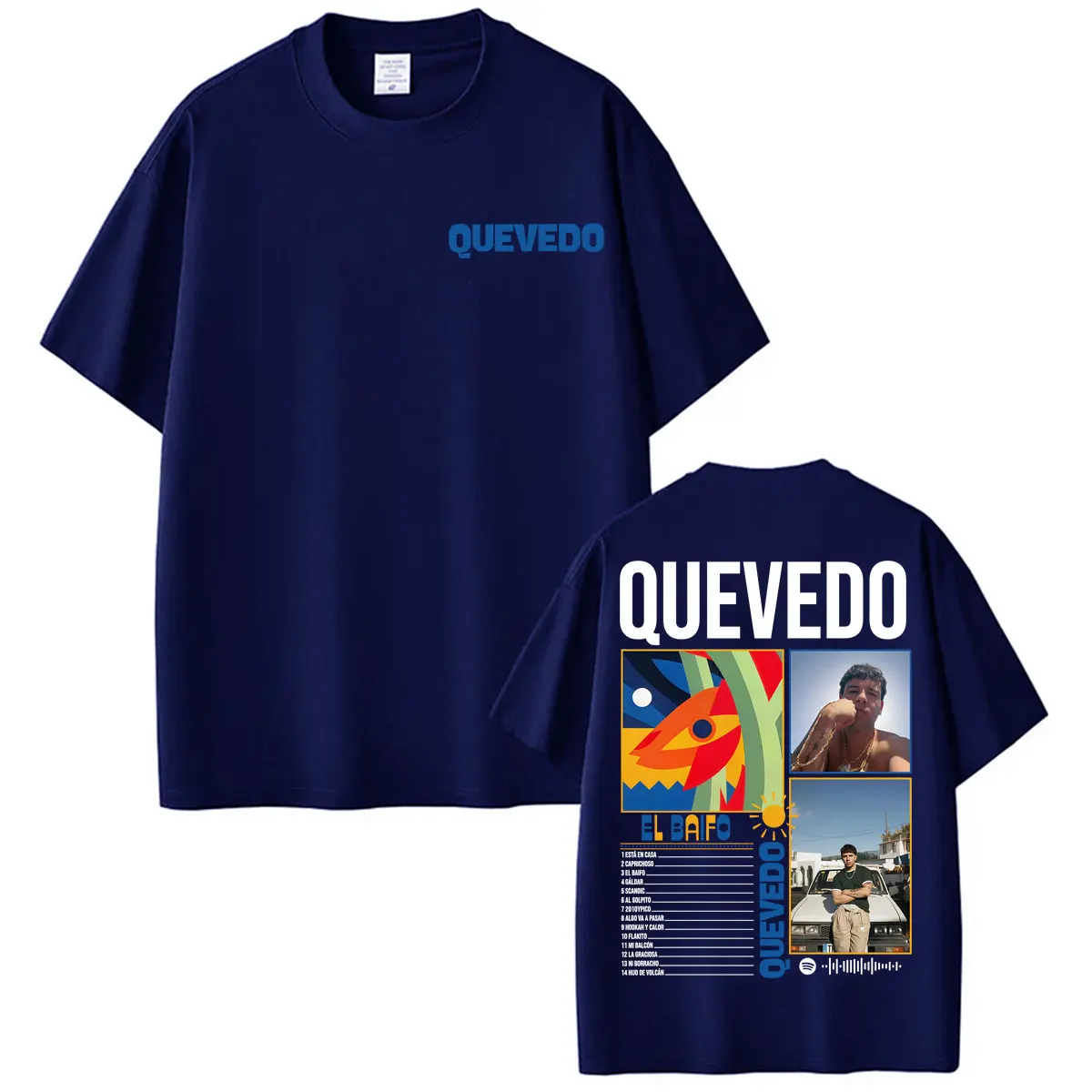 Rapper Quevedo 2026 EL BAIFO Graphic T-shirts for Men Women Harajuku Vintage Gothic T Shirt Casual 100% Cotton Oversized T-shirt