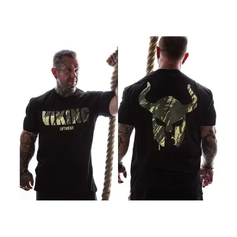 2026 GYM American Muscle Fitness Short Sleeve Men's Printed T-shirt Round Neck Loose Large Size Trend Slim Brother Short Sleeve