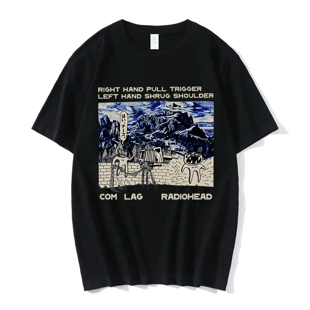 Vintage Classic Radiohead T Shirt Men Tees North America Tour Rock Boy Women's Tshirt Camisetas Hombre Hip Hop Street Casual Top