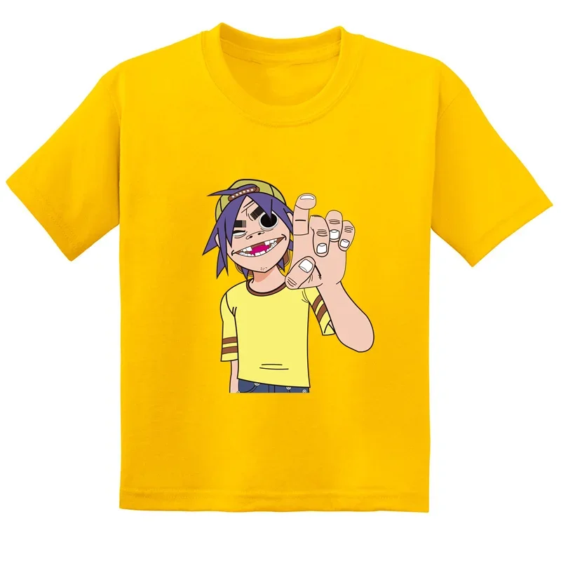 Teenager Gorillaz Print T-shirts Children Summer Fashion Casual Tops For Boys Girls Kids Comfortable Short Sleeve T-shirts