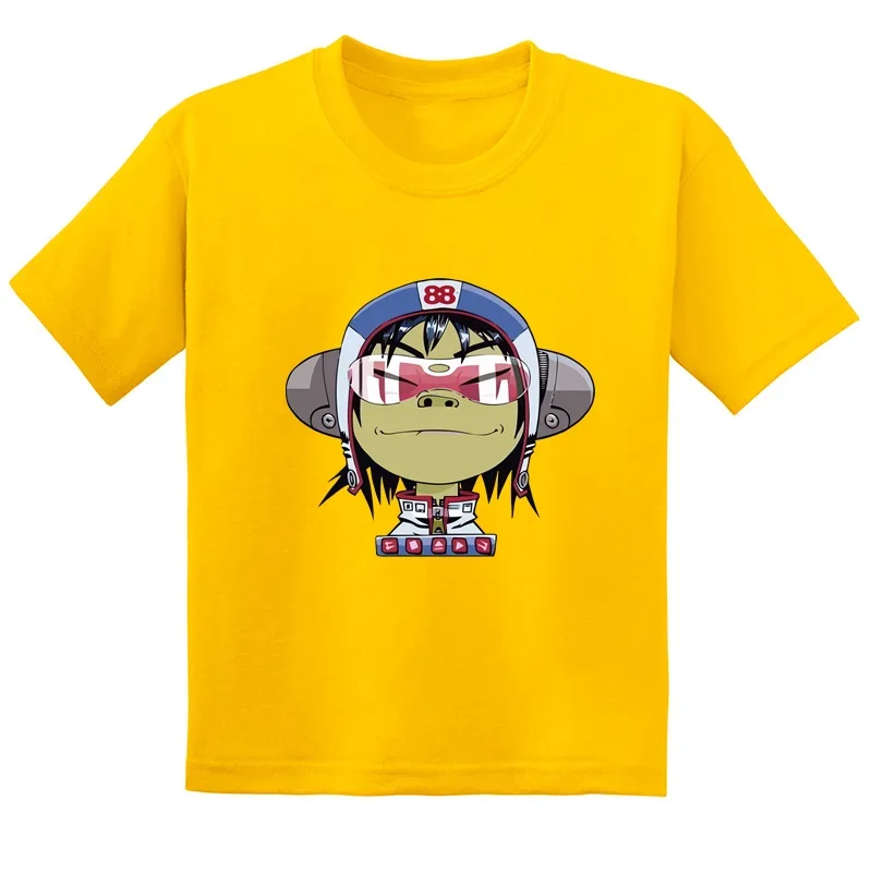 Teenager Gorillaz Print T-shirts Children Summer Fashion Casual Tops For Boys Girls Kids Comfortable Short Sleeve T-shirts