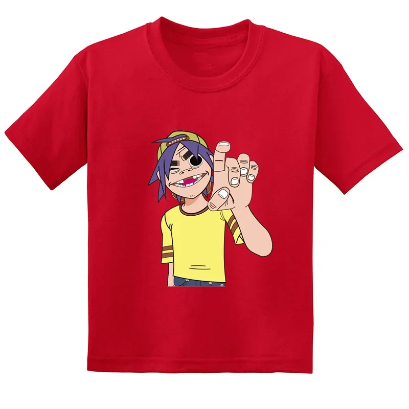 Teenager Gorillaz Print T-shirts Children Summer Fashion Casual Tops For Boys Girls Kids Comfortable Short Sleeve T-shirts