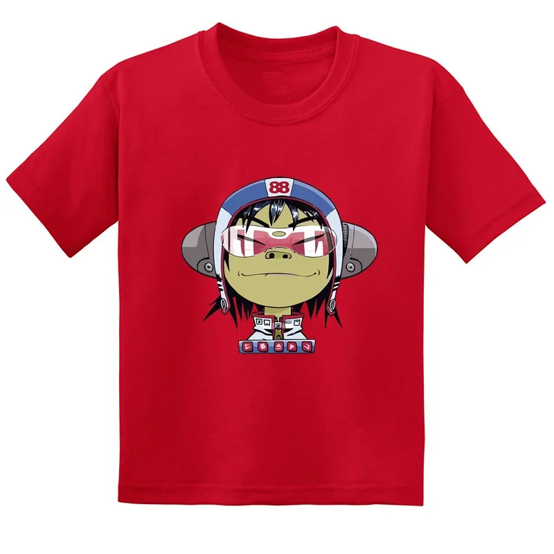 Teenager Gorillaz Print T-shirts Children Summer Fashion Casual Tops For Boys Girls Kids Comfortable Short Sleeve T-shirts