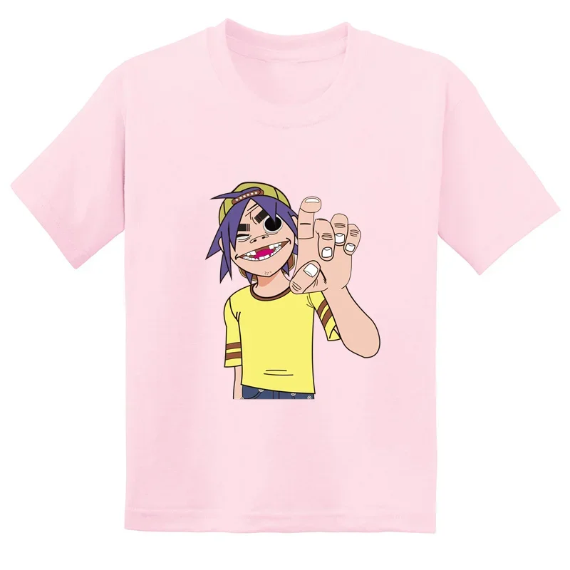 Teenager Gorillaz Print T-shirts Children Summer Fashion Casual Tops For Boys Girls Kids Comfortable Short Sleeve T-shirts
