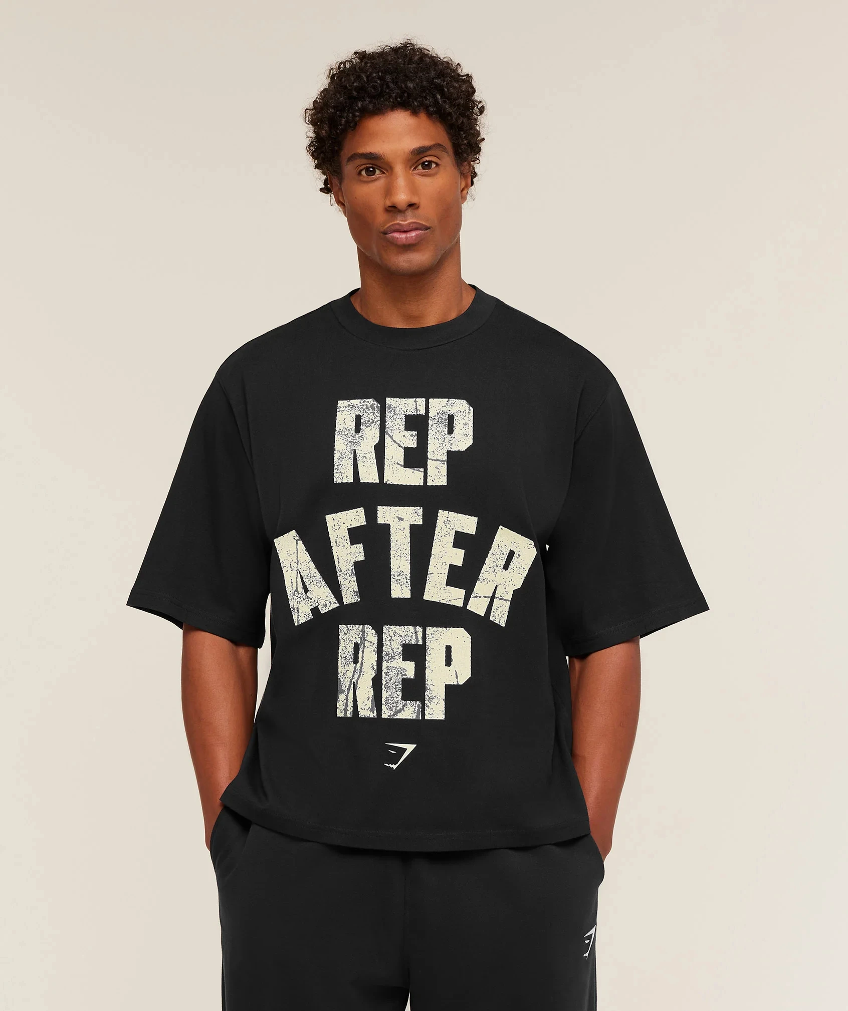 Rep After Rep Training Shark Outdoor Sports White Casual T-Shirt Men's and Women's Luxury Brand Top