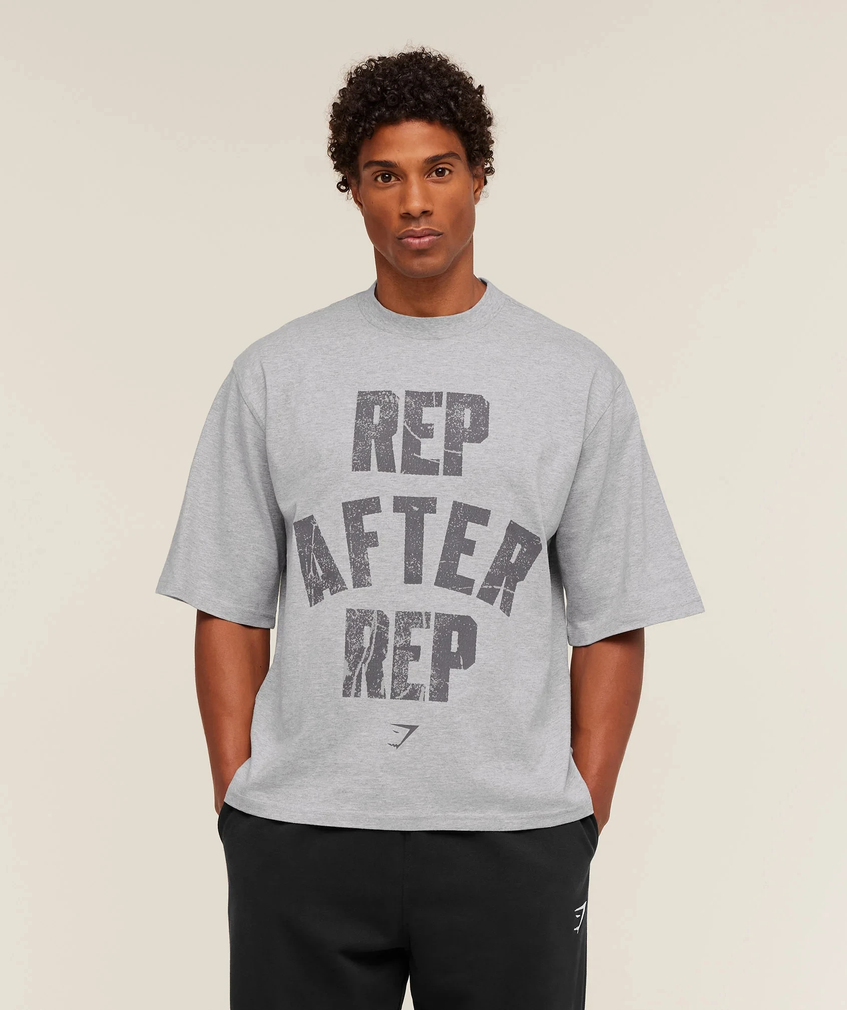 Rep After Rep Training Shark Outdoor Sports White Casual T-Shirt Men's and Women's Luxury Brand Top
