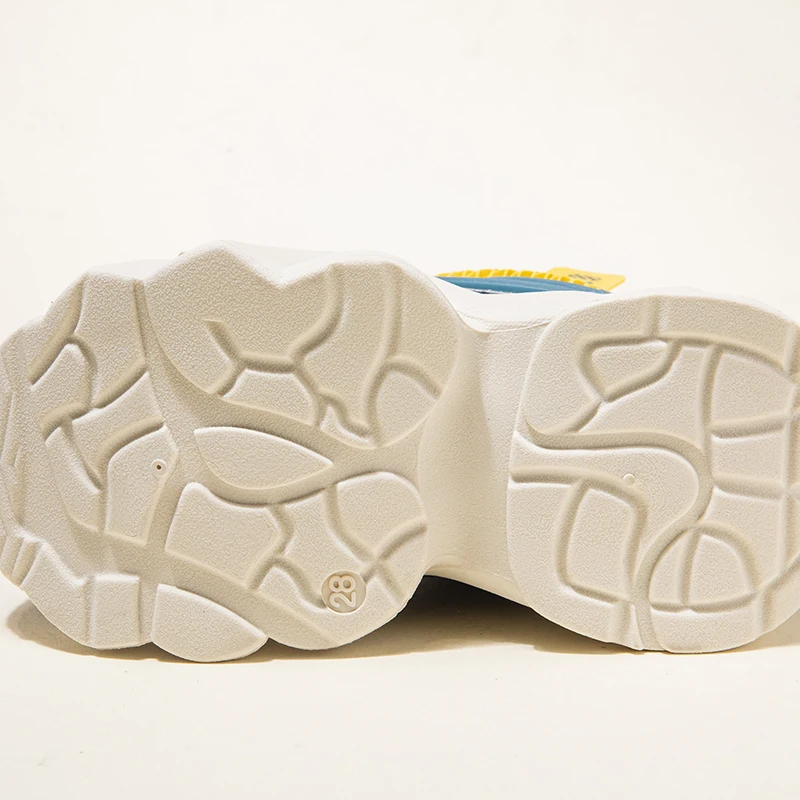 Boys' & Girls' Fashion Chunky Trainers Color-Blocked Sneakers with Rotary Buckle Closure