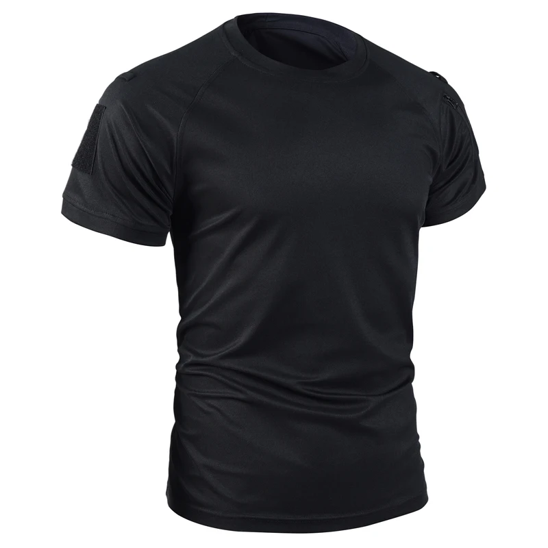 Men's Summer T-Shirt Camping Hiking Trekking Tops Running Climbing Gym Breathable Pullover Casual Cargo Training Quick Dry Shirt