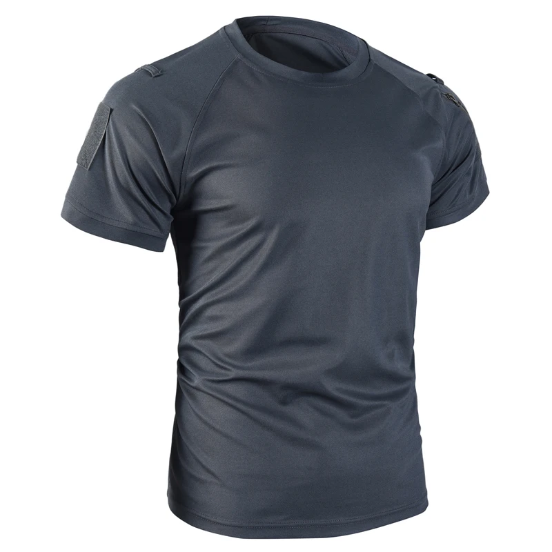 Men's Summer T-Shirt Camping Hiking Trekking Tops Running Climbing Gym Breathable Pullover Casual Cargo Training Quick Dry Shirt