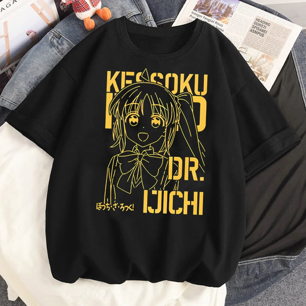 Bocchi The Rock Shirt Teen 2000s Kawaii Grunge 80s Punk Vintage Tshirt Gothic Hip Hop Y2k Punk Classic Grunge Harajuku Tees