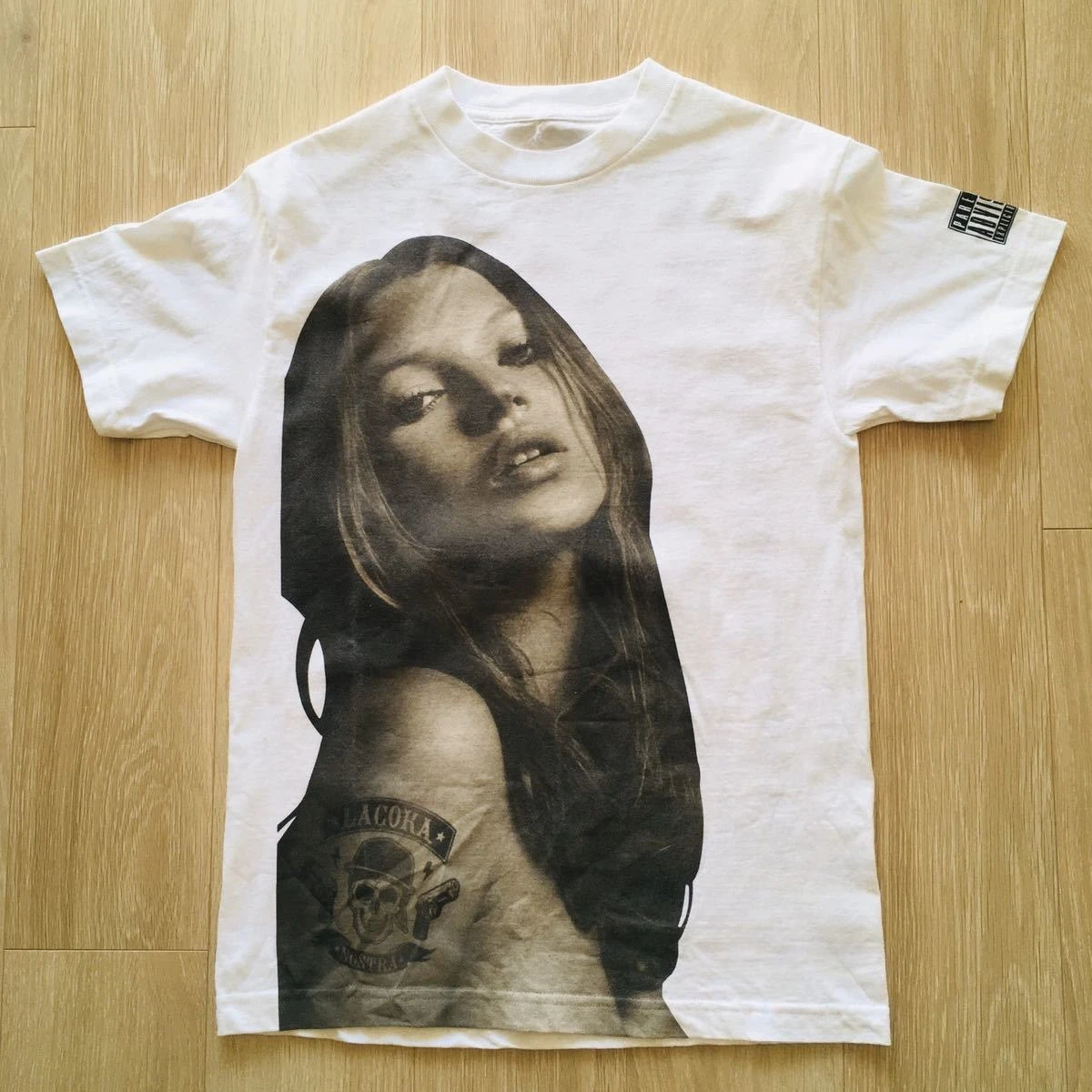 Kate Moss Pattern Printed Cotton Short Sleeve T-shirt Casual Fashion T-shirt Men Women Harajuku Retro T-shirts Unisex Y2k Tops
