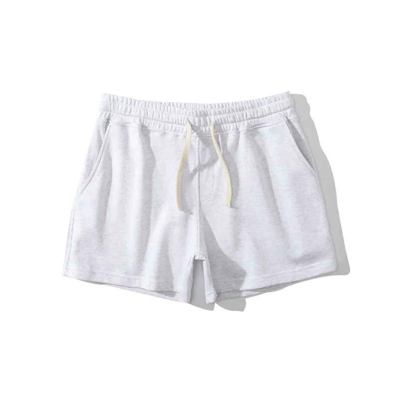 Comfortable Cotton Shorts Men's Casual Micro-elastic Elastic Belt Drawstring Shorts Fitness Training Comfortable And Fashionable