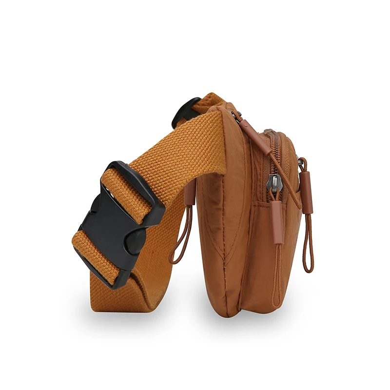 Women's Waterproof Nylon Convertible Waist Pack with Adjustable Strap Large Capacity Crossbody Chest Bag for Outdoor Activities