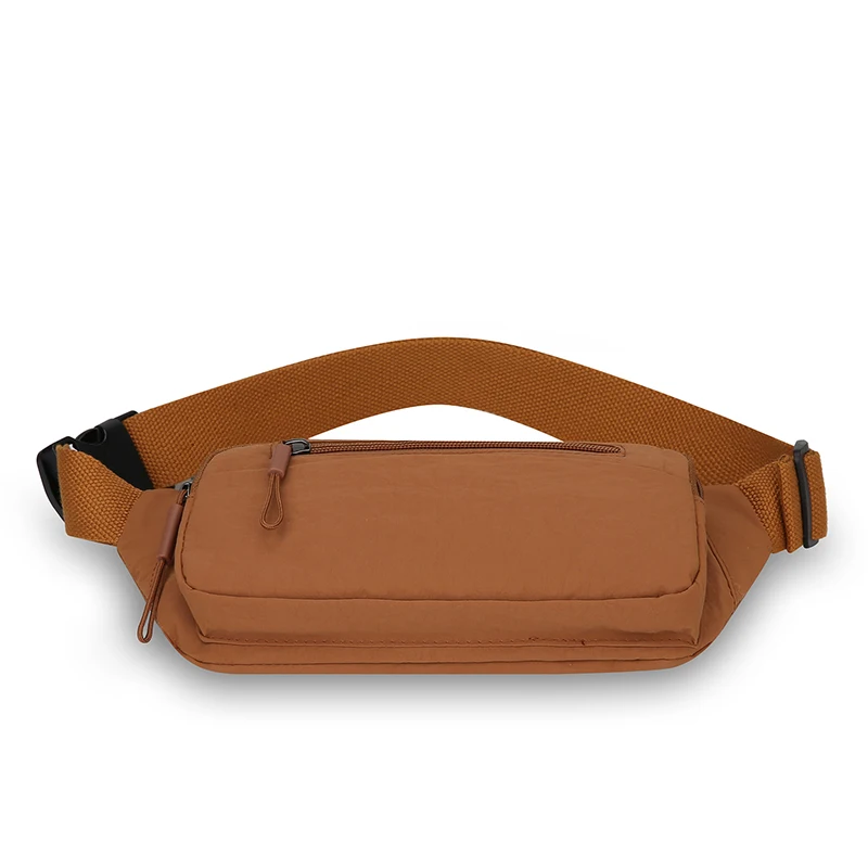 Women's Waterproof Nylon Convertible Waist Pack with Adjustable Strap Large Capacity Crossbody Chest Bag for Outdoor Activities