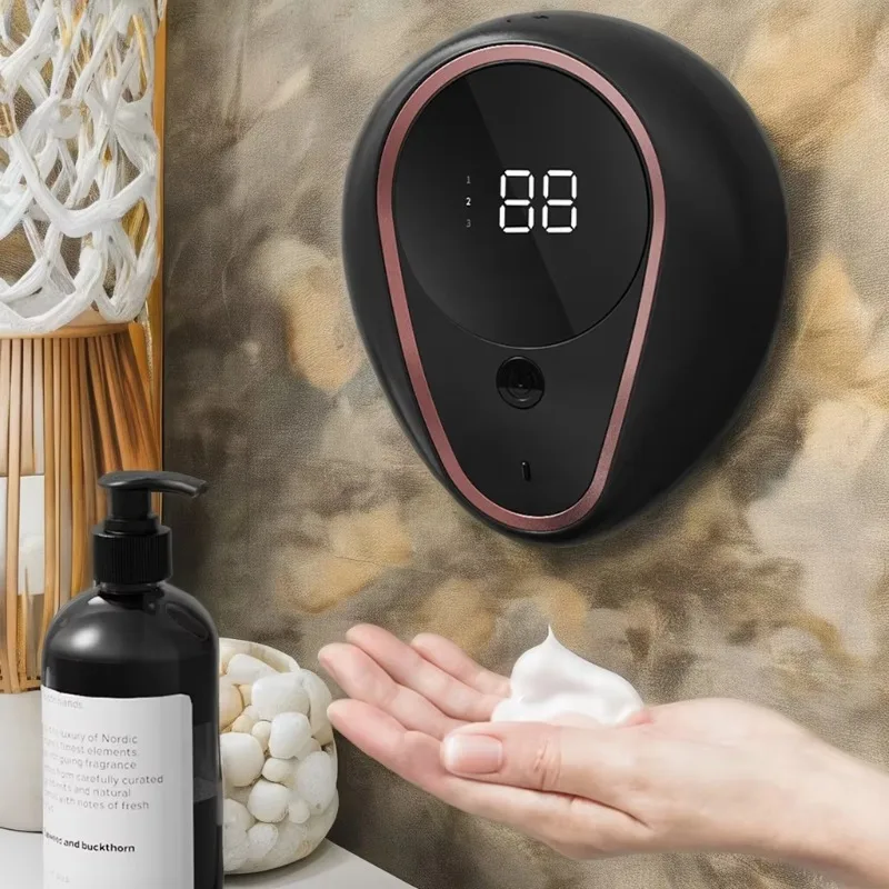 300ml Intelligent Soap Dispenser Bubble and Wash Hands Foam Automatic Wall Mounted Sensor Soap Dispenser for Bathroom Kitchen