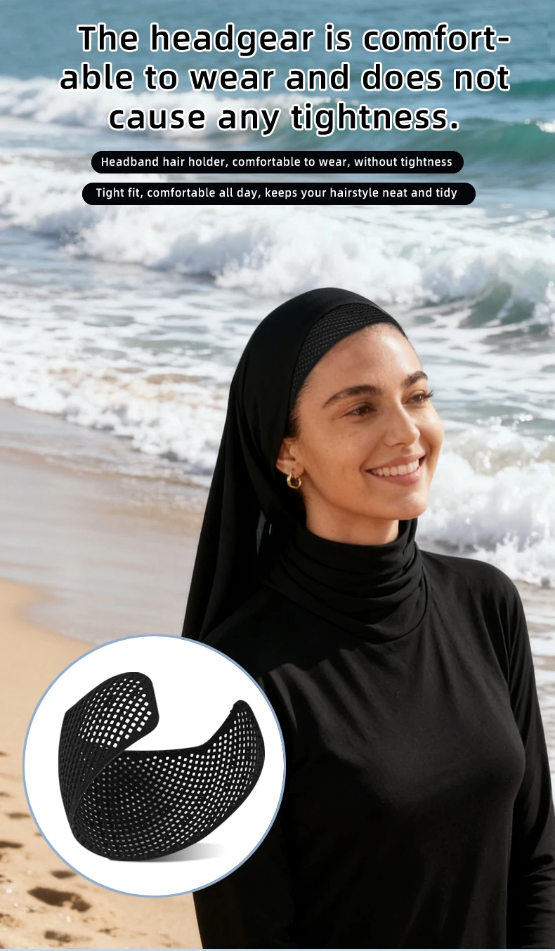 New and Popular Anti-Slip Muslim Head Covering to Prevent Headscarf from Slipping Off