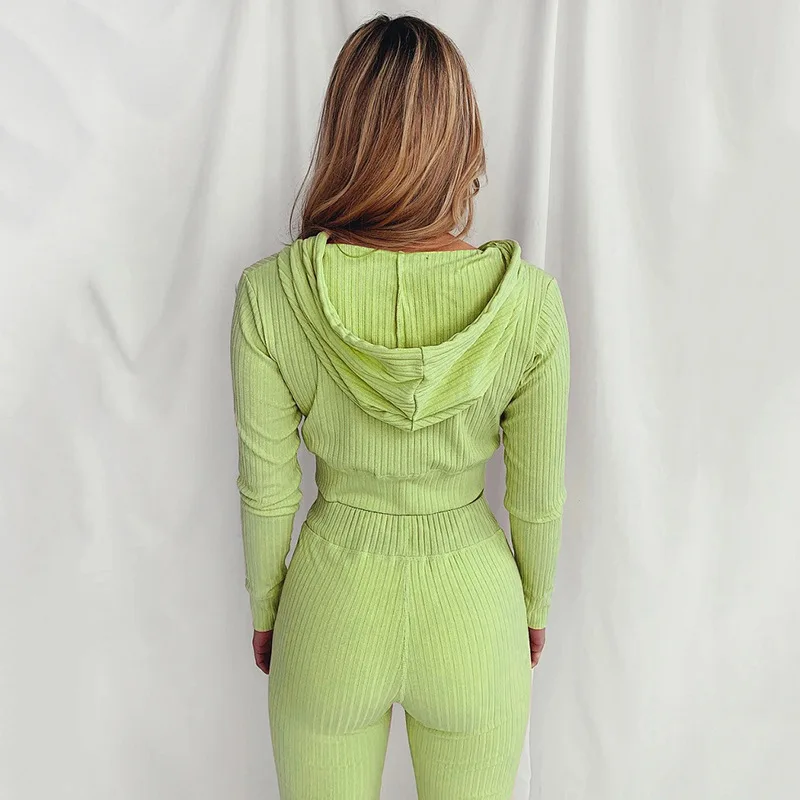 Women's Slim Fit Hooded Long Sleeve Waist Suit Casual Sports Zipper Trendy Fashion 2026