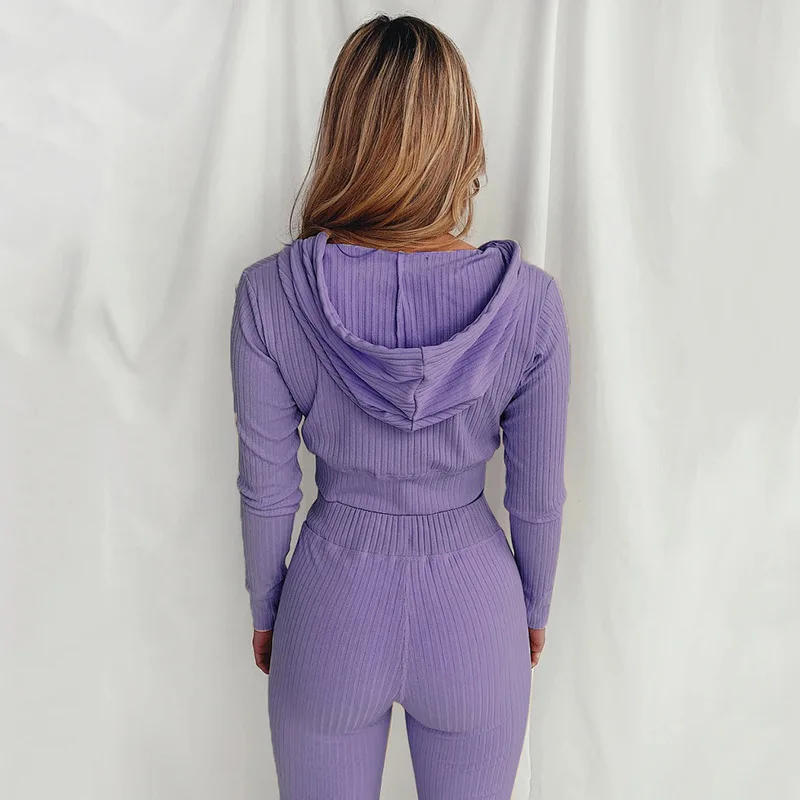 Women's Slim Fit Hooded Long Sleeve Waist Suit Casual Sports Zipper Trendy Fashion 2026