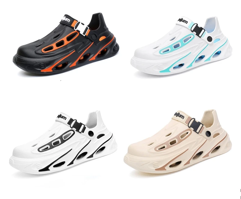 Summer New Men's Outdoor Clogs Beach Sandals Sport Breathable Slippers Slides Men Casual Garden Shoes Hiking Men Outdoor Sandals