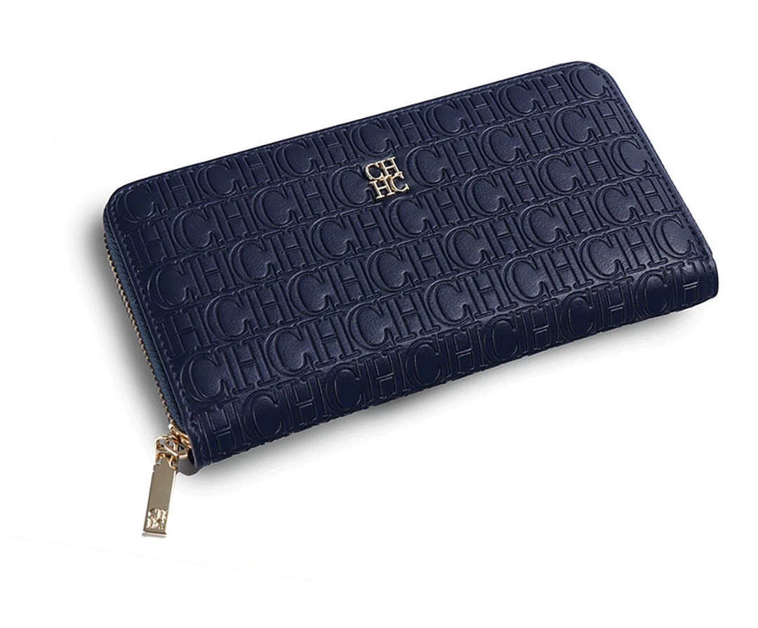 CH Standard Wallet Fashion Classic Women's Small Wallet Solid Color Design Multi-Letter Embossed Women's Coin Purse Luxury