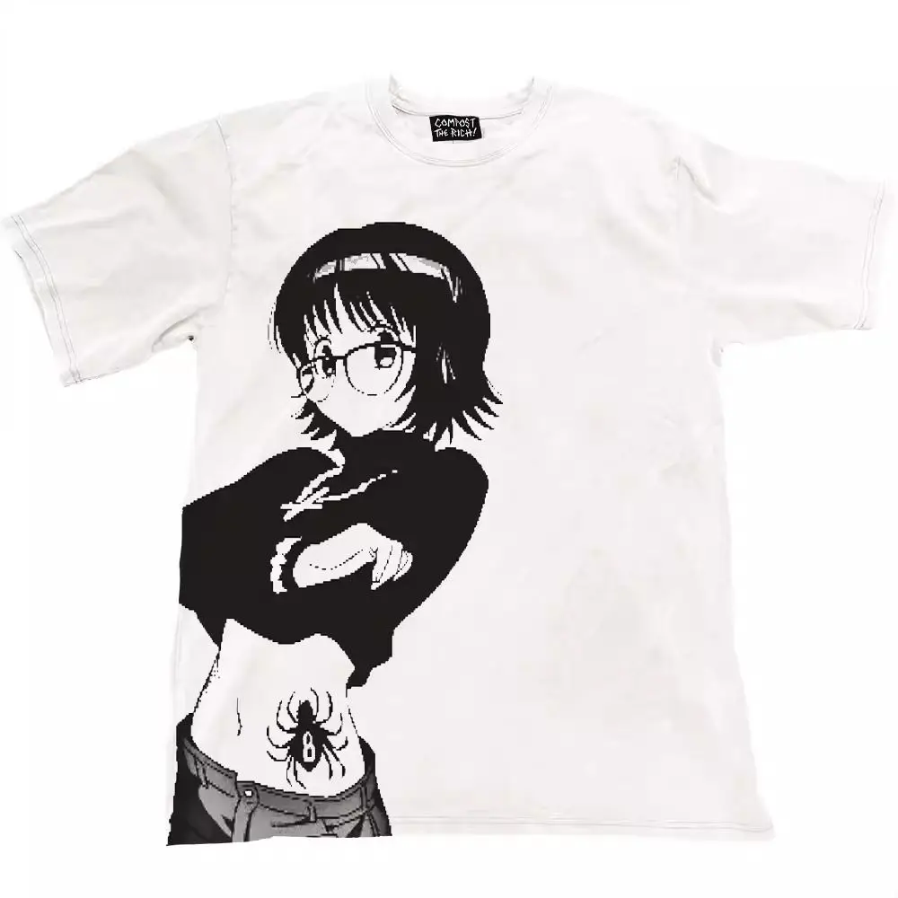 2026 New Hunter X Hunter Shizuku Murasaki Printed Short Sleeve T-shirt Men's and Women's T-shirt Men's Top Sports T-shirt Tee