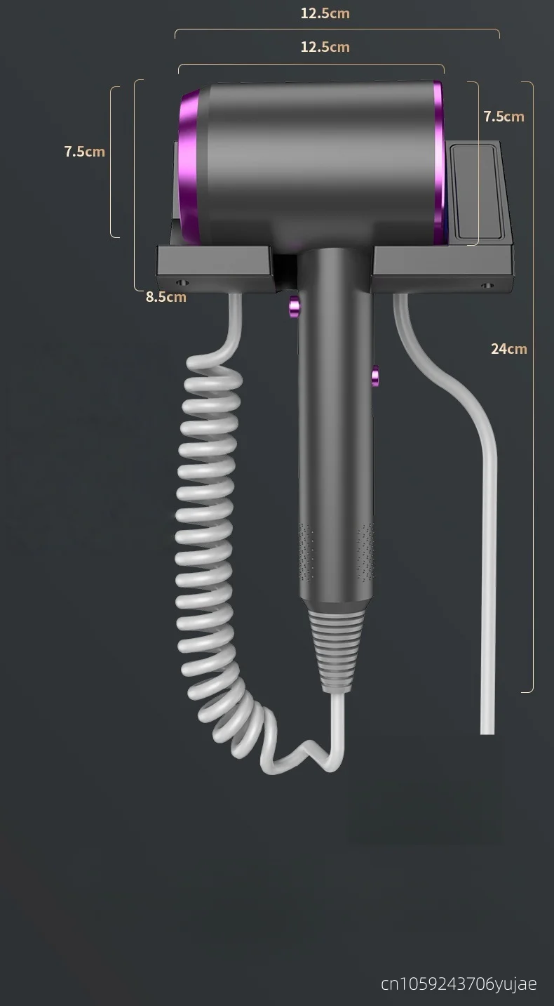 2026 High-Speed Hair Dryer 1600W, Hotel, Non Perforated Wall Mounted High-Power Non Perforated Bathroom, Bathroom, 220v