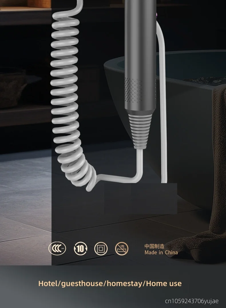 2026 High-Speed Hair Dryer 1600W, Hotel, Non Perforated Wall Mounted High-Power Non Perforated Bathroom, Bathroom, 220v