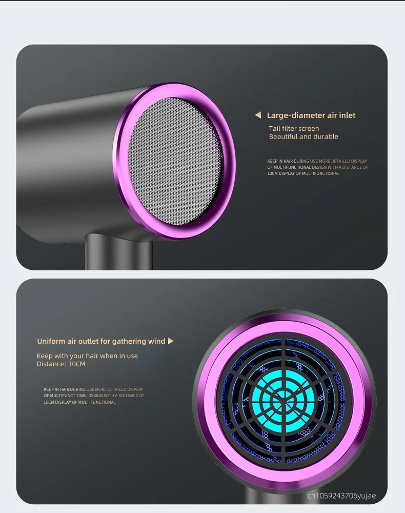 2026 High-Speed Hair Dryer 1600W, Hotel, Non Perforated Wall Mounted High-Power Non Perforated Bathroom, Bathroom, 220v