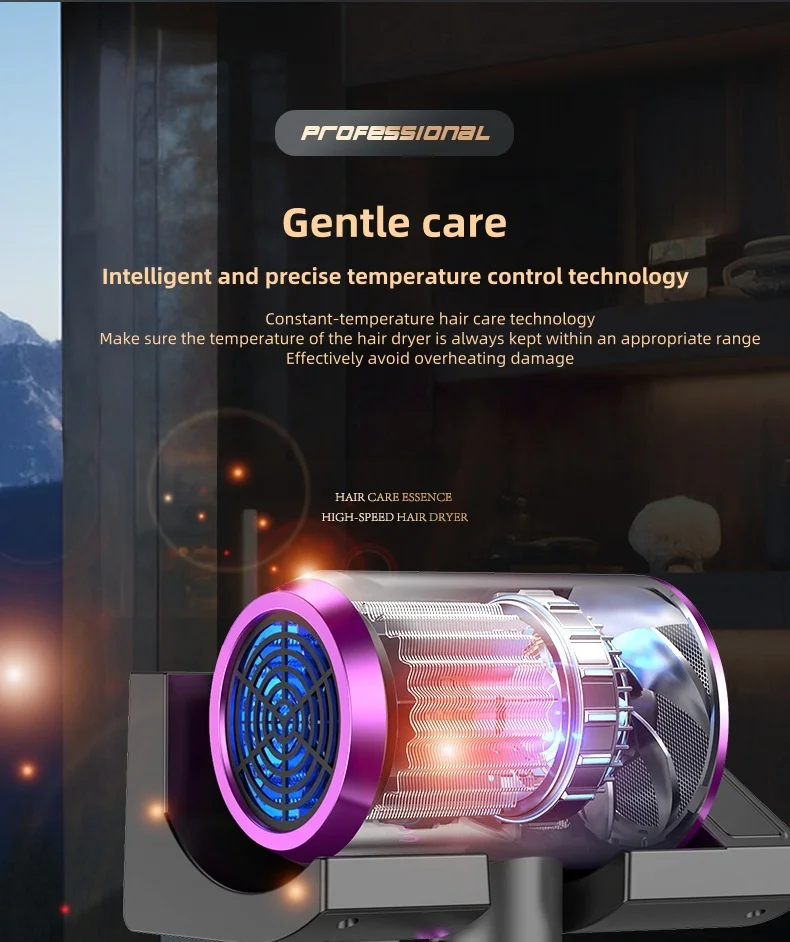 2026 High-Speed Hair Dryer 1600W, Hotel, Non Perforated Wall Mounted High-Power Non Perforated Bathroom, Bathroom, 220v