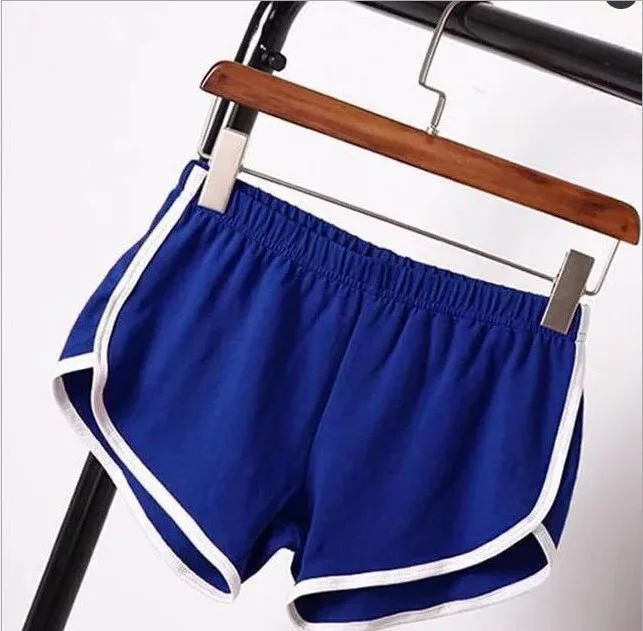 2026 Women's Summer Yoga Beach Shorts Sports Shorts Women's Home Casual Shorts Solid Color Fashion Candy Color Hot Pants Shorts