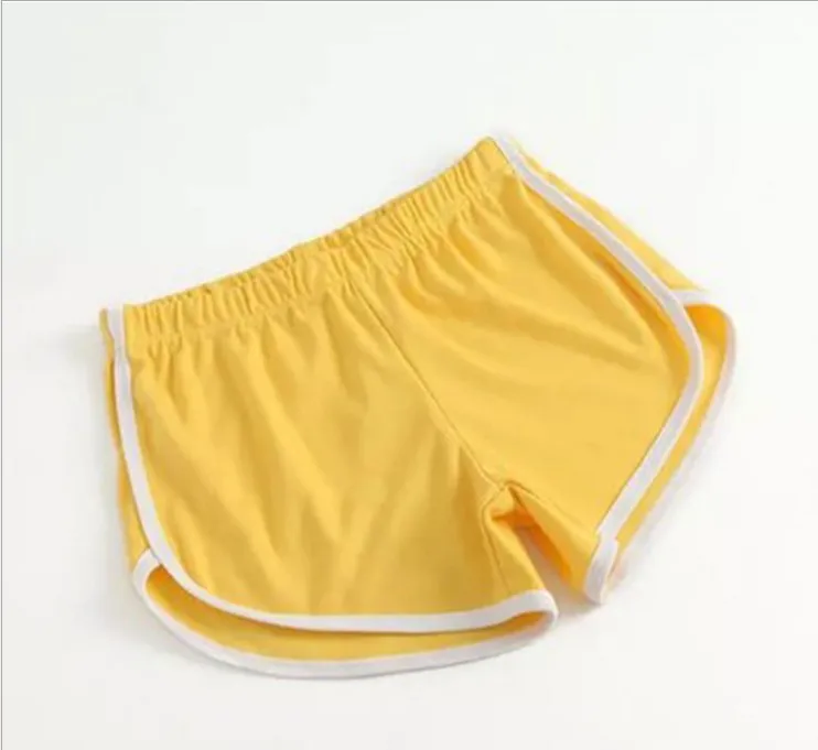 2026 Women's Summer Yoga Beach Shorts Sports Shorts Women's Home Casual Shorts Solid Color Fashion Candy Color Hot Pants Shorts