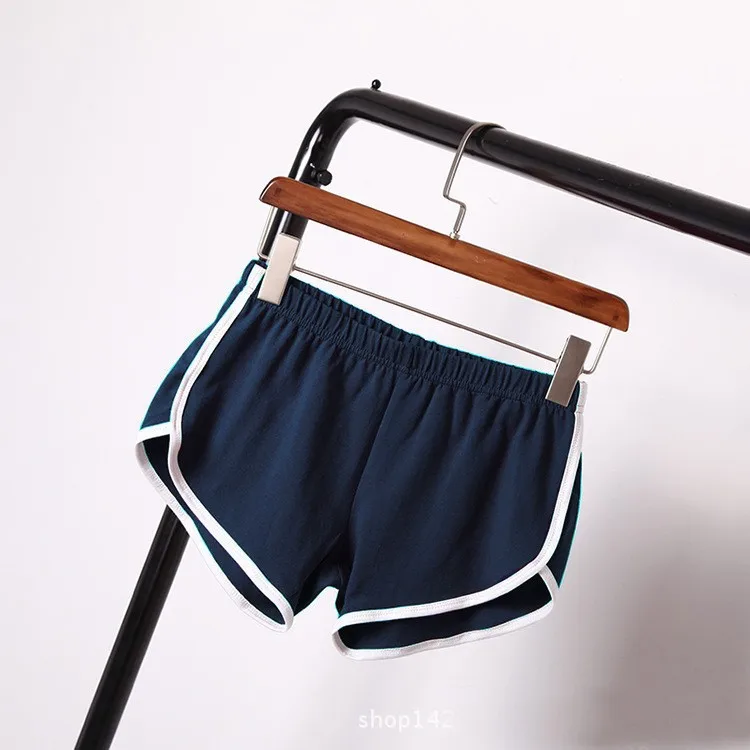 2026 Women's Summer Yoga Beach Shorts Sports Shorts Women's Home Casual Shorts Solid Color Fashion Candy Color Hot Pants Shorts