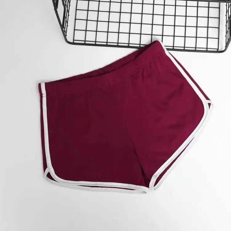 2026 Women's Summer Yoga Beach Shorts Sports Shorts Women's Home Casual Shorts Solid Color Fashion Candy Color Hot Pants Shorts