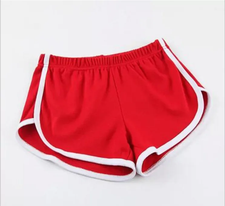 2026 Women's Summer Yoga Beach Shorts Sports Shorts Women's Home Casual Shorts Solid Color Fashion Candy Color Hot Pants Shorts