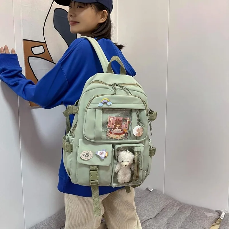 New! For Girls Backpack Cute School Bags For Student Teens Girls Pockets Women Laptop Backpack