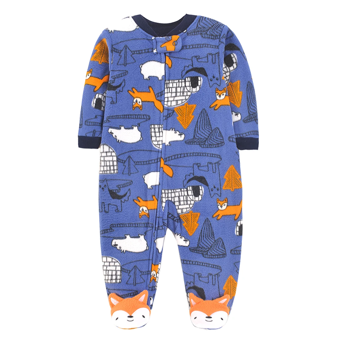 Top Quality Baby Clothing 2026 New Brands Original Baby Rompers Newborn Polar Fleece Fabric Girls Boys Clothes Kids Sleepwear