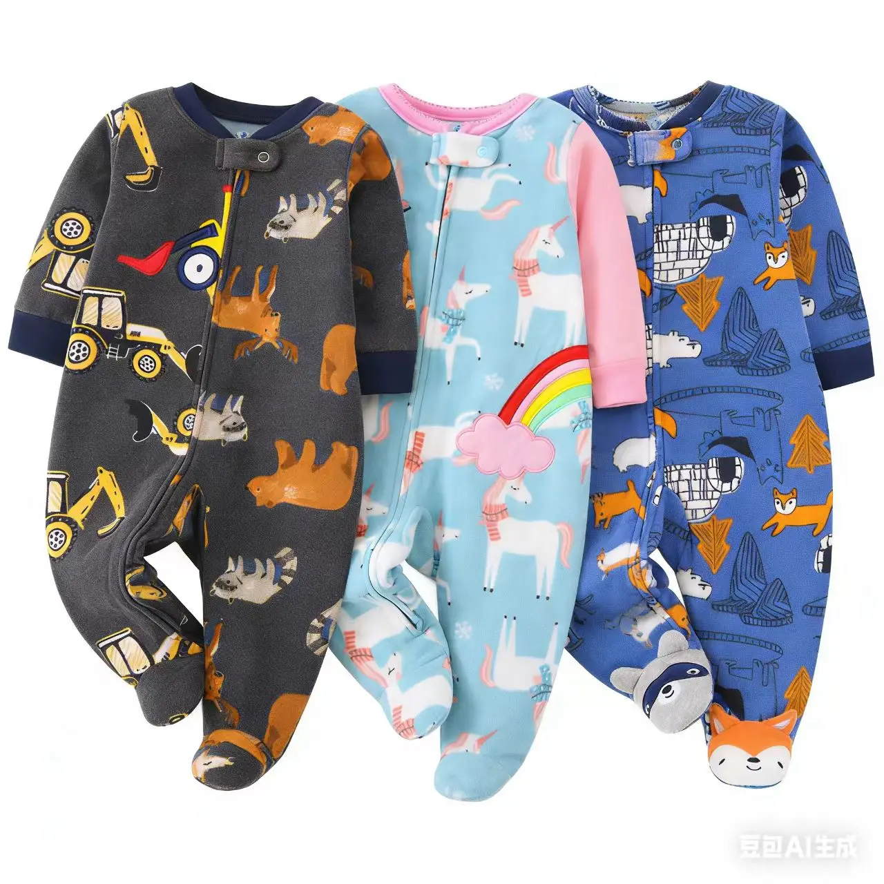 Top Quality Baby Clothing 2026 New Brands Original Baby Rompers Newborn Polar Fleece Fabric Girls Boys Clothes Kids Sleepwear