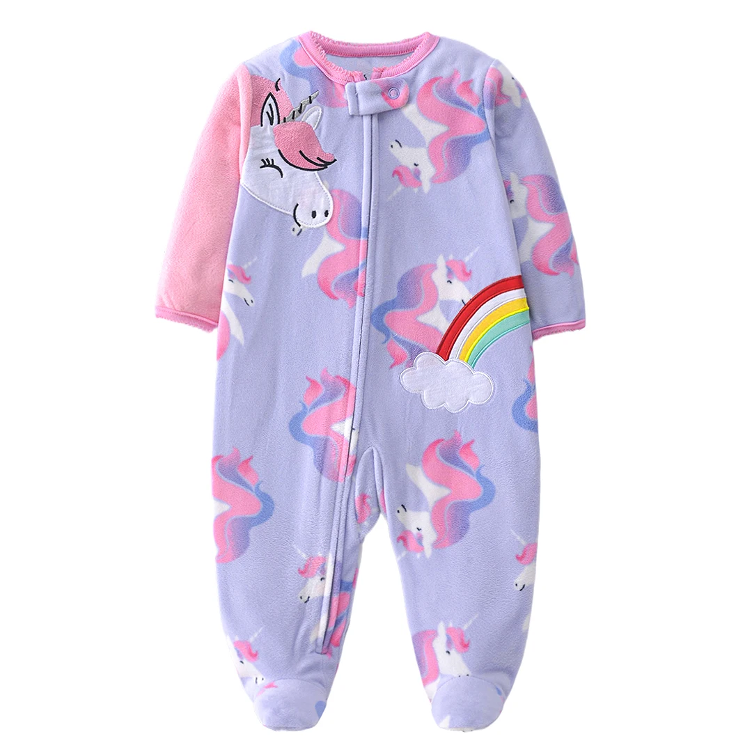 Top Quality Baby Clothing 2026 New Brands Original Baby Rompers Newborn Polar Fleece Fabric Girls Boys Clothes Kids Sleepwear