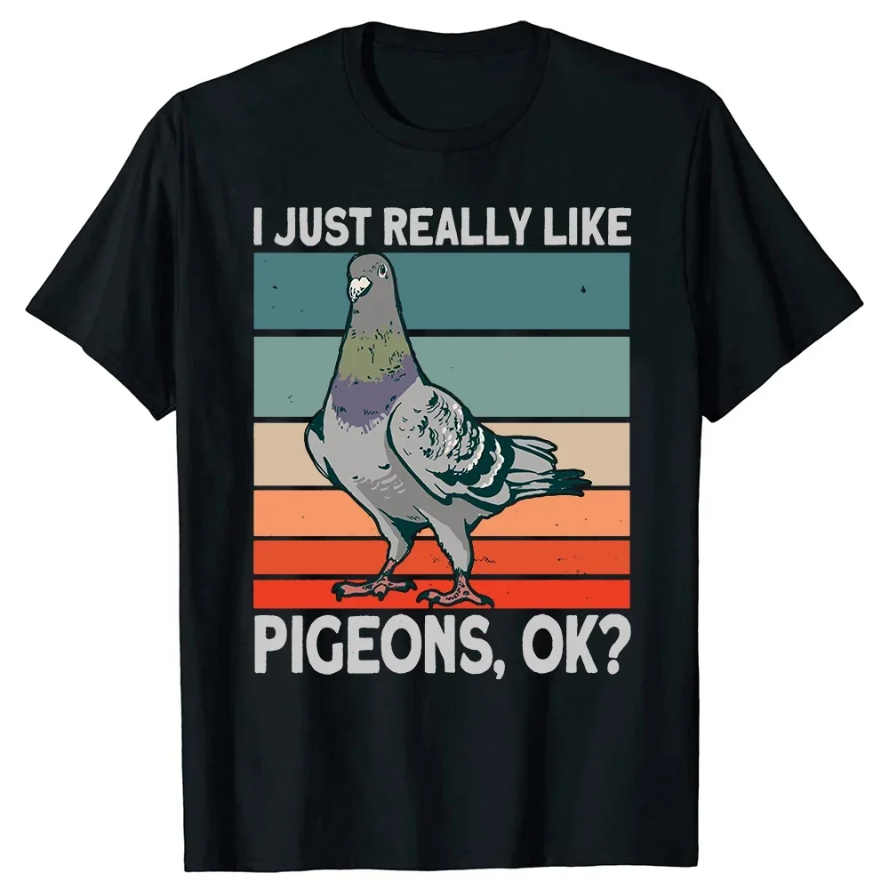 Pigeon Pigeoff Bird Birdwatcher Birdwatching T-shirt Cute Funny Graphic T-shirt Womne Tshirt T Shirt Summer Streetwear Graphic
