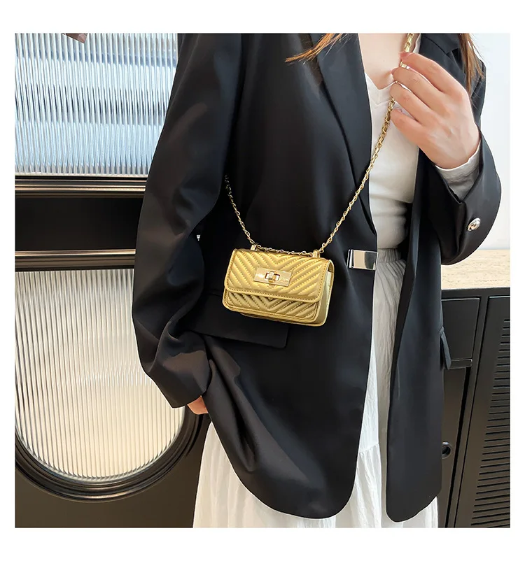 2026 5 Color NEW Design Bags for Women, Trendy New Western-style Chain Mini Crossbody Bags, Fashionable Temperament Bags