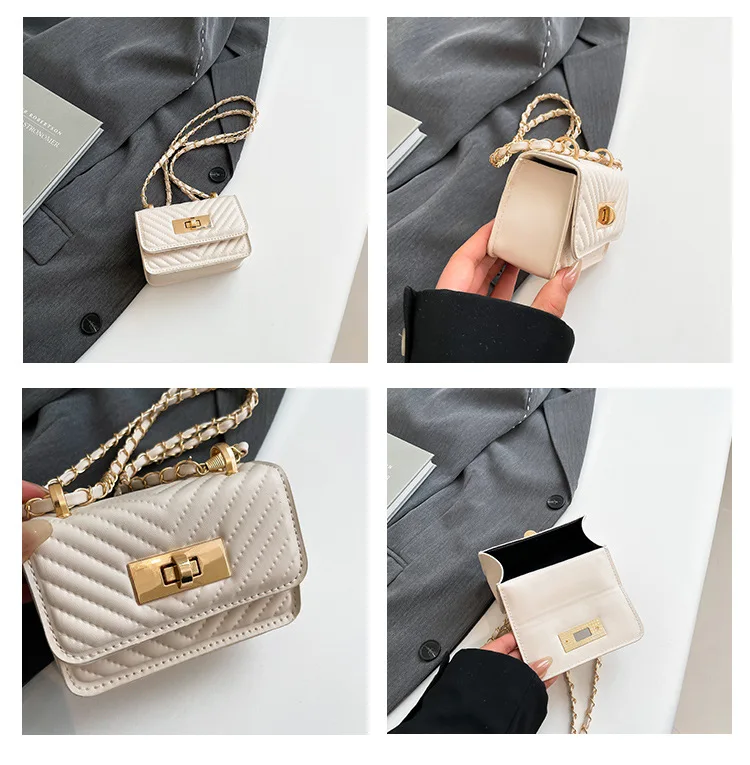 2026 5 Color NEW Design Bags for Women, Trendy New Western-style Chain Mini Crossbody Bags, Fashionable Temperament Bags
