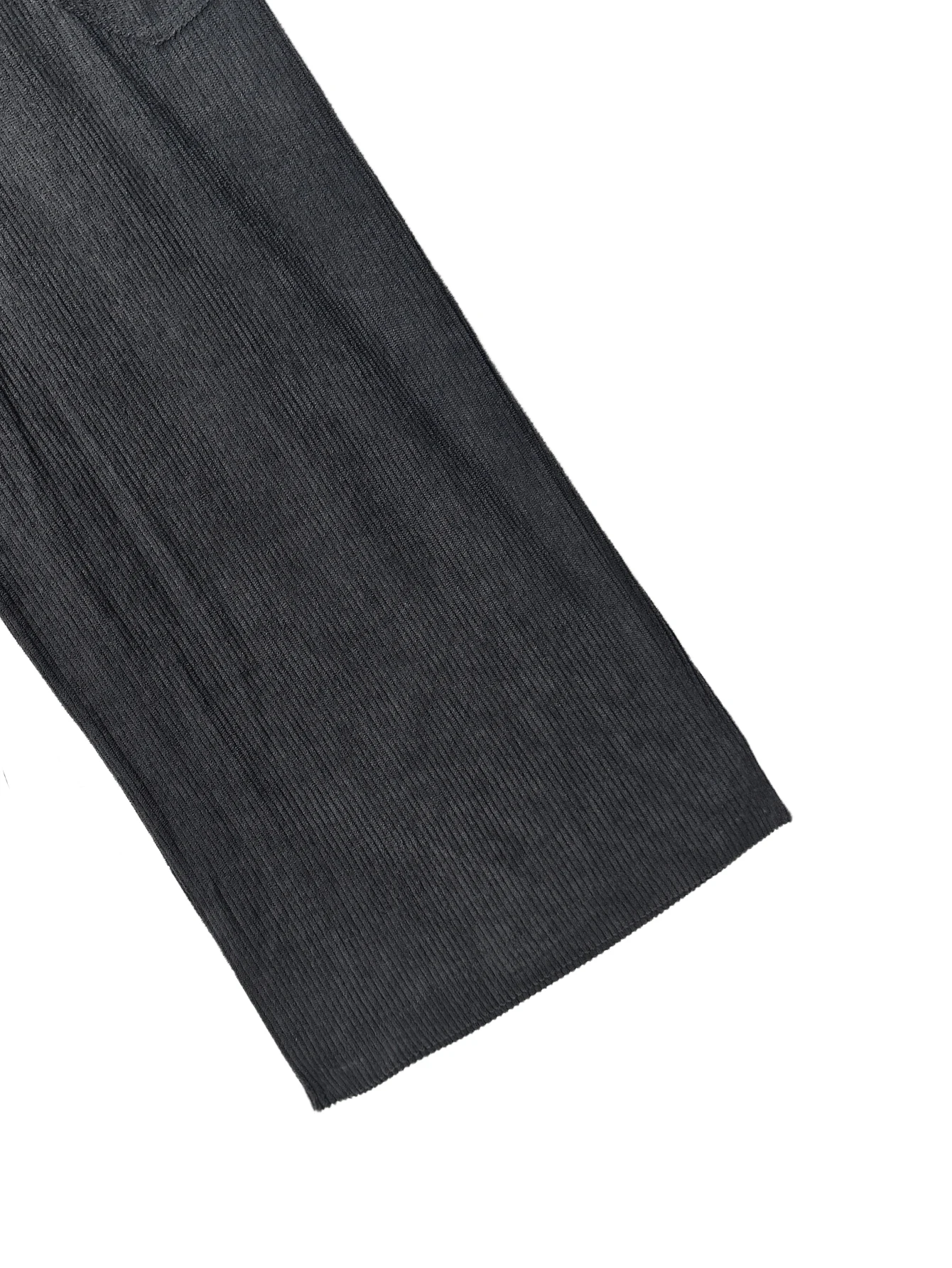 Loose Fit Men Flap Pocket Side Cargo Pants, Spring corduroy thin multi-pocket work pants