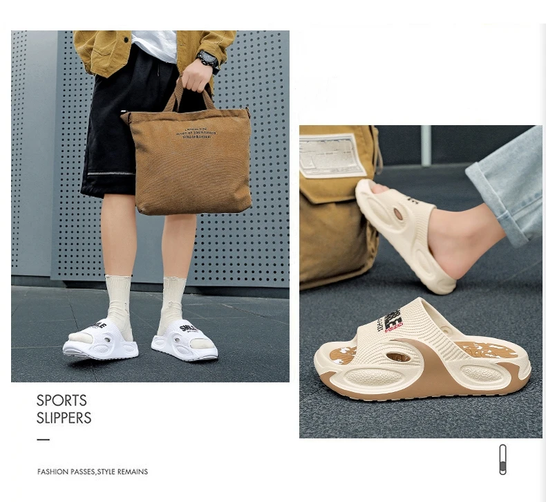 Summer New Men's Slippers EVA Soft Slides Indoor Outdoor Sandals Beach Men Casual Shoes Garden Shoes Male Couple House Slippers