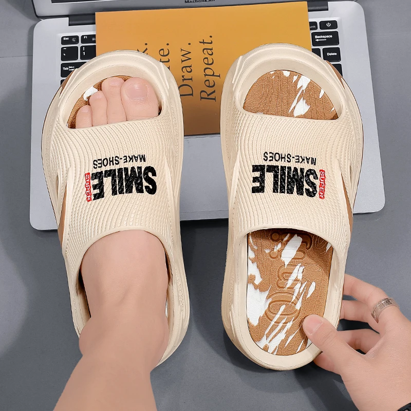 Summer New Men's Slippers EVA Soft Slides Indoor Outdoor Sandals Beach Men Casual Shoes Garden Shoes Male Couple House Slippers