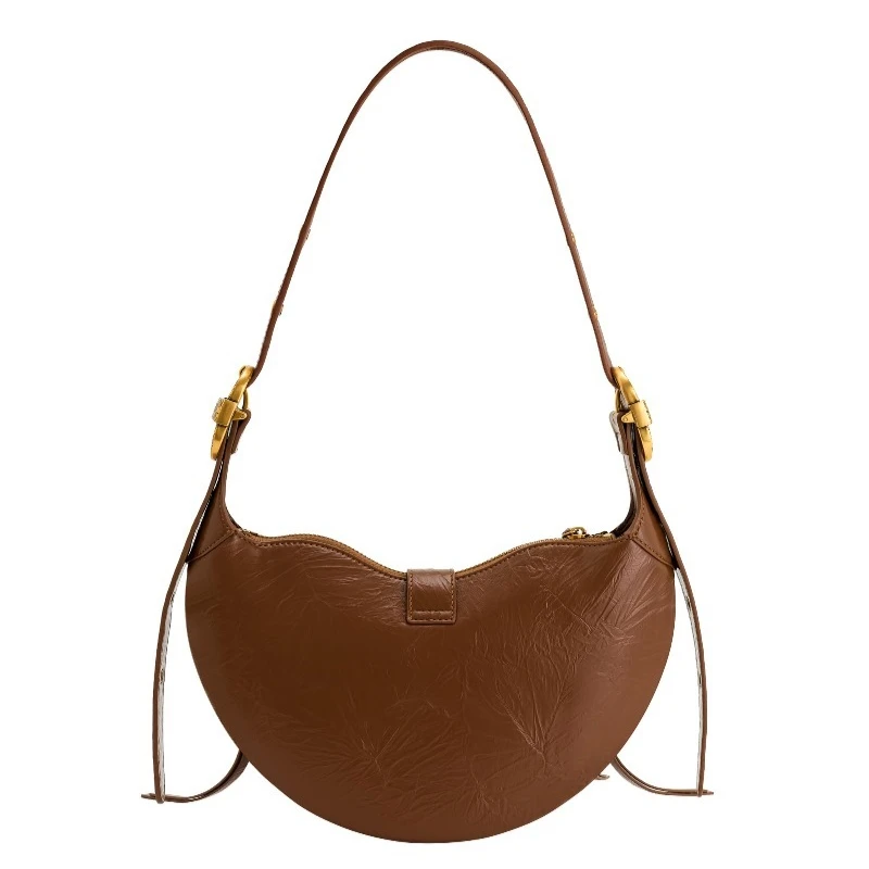 2026JW PEI Luxury Designer Women Shoulder Bag Large Capacity Fashion Leather Crossbody Bag Retro Motorcycle Style Handbag