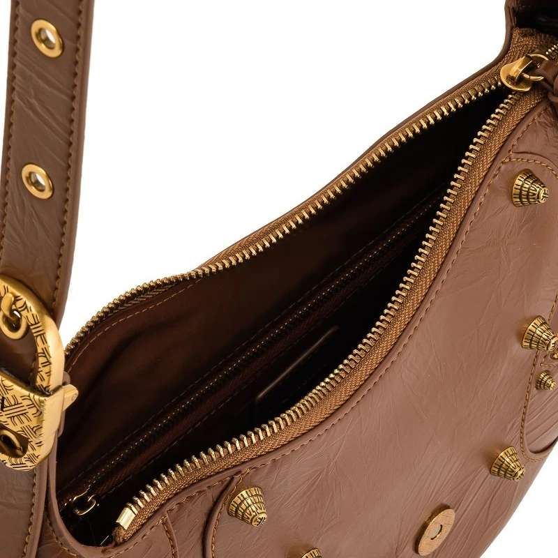 2026JW PEI Luxury Designer Women Shoulder Bag Large Capacity Fashion Leather Crossbody Bag Retro Motorcycle Style Handbag