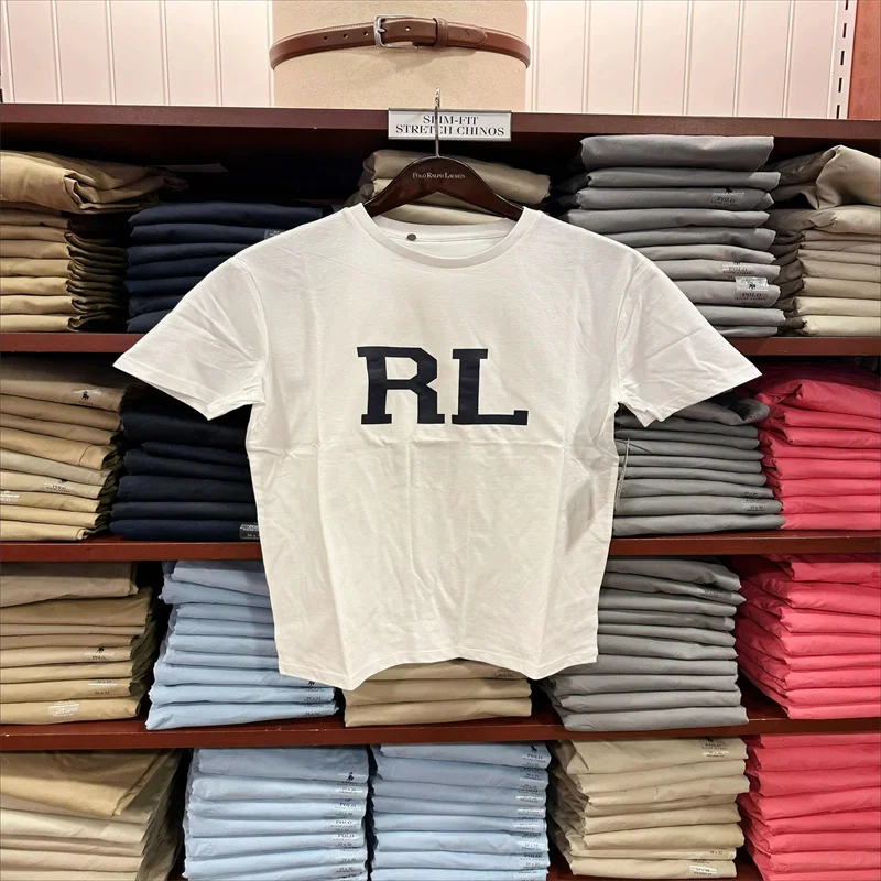 2026 New Luxury Classic Hot Sale Summer Pure Cotton Men's and Women's Short Sleeved T-shirt Fashion Printed Large Size Harajuku