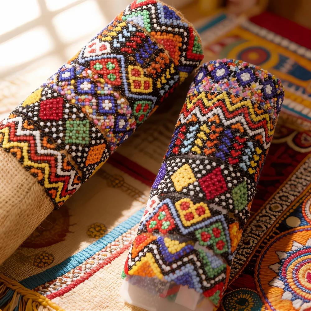 6/12Pcs/Lot Fashion Charm Bohemian Elegant Multicolor Elastic Beaded Bracelets For Women Men Handmade Geometry Pattern Jewelry