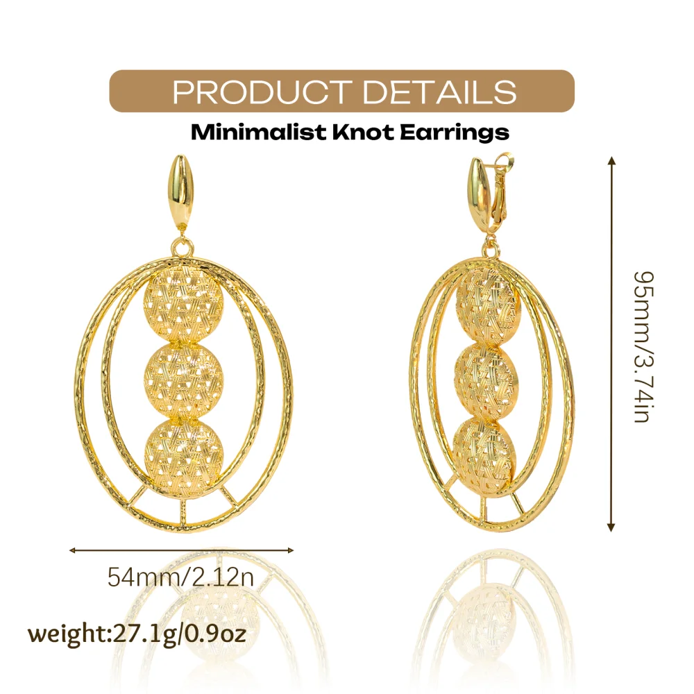 GZJPEI Design Hollow Out Big Drop Earrings For Women Fashion Statement Europe and America Jewelry Accessories 2026 New Wholesale